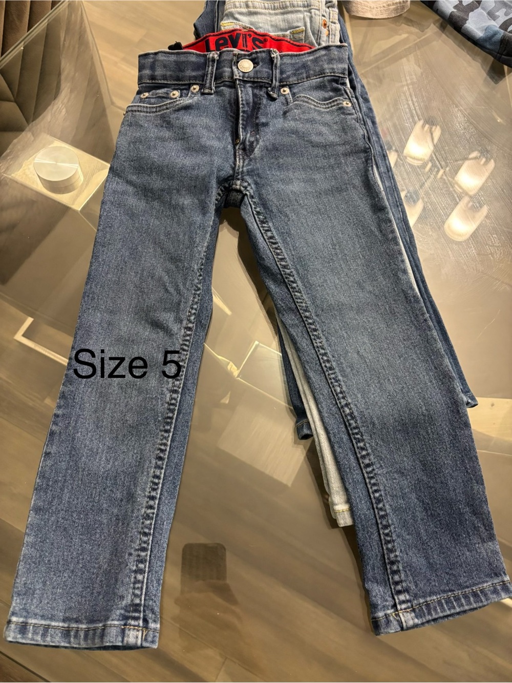 Levi's Kids Slim Straight Jeans in Medium Blue